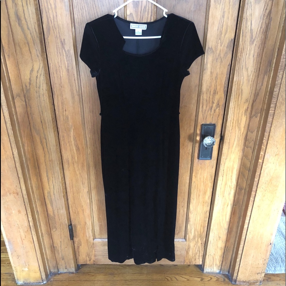 Velvet black dress